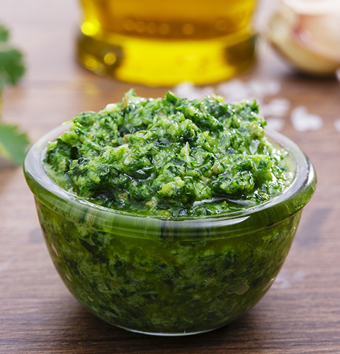 Зеленая сальса с каперсами